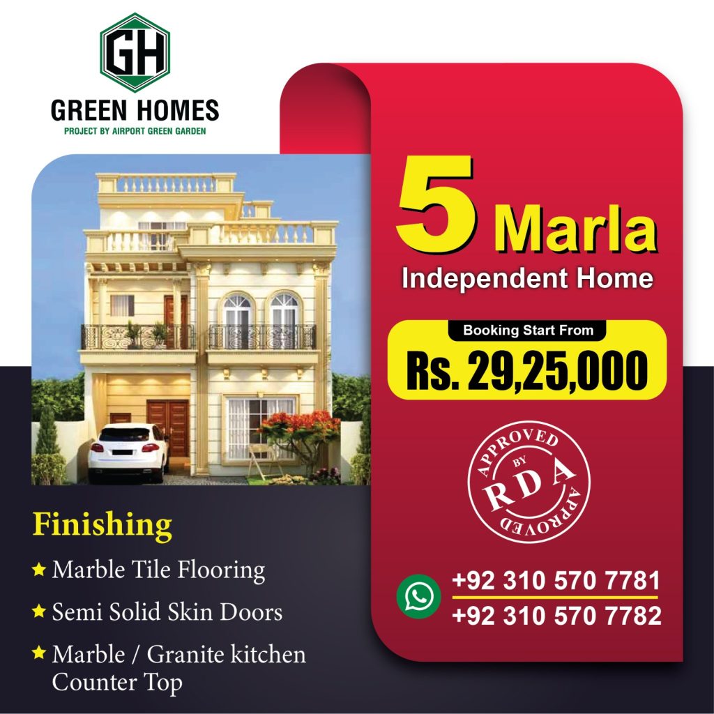 Green Homes islamabad 5 Marla house